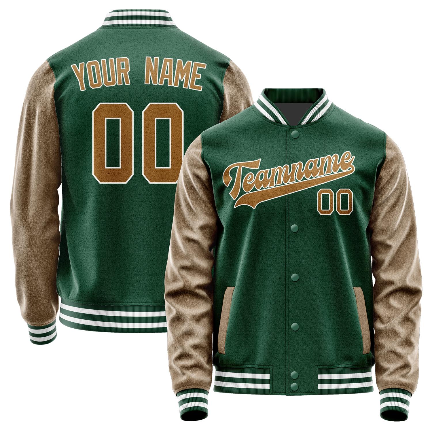 Custom Green Khaki Jacket JA0505220518B31822
