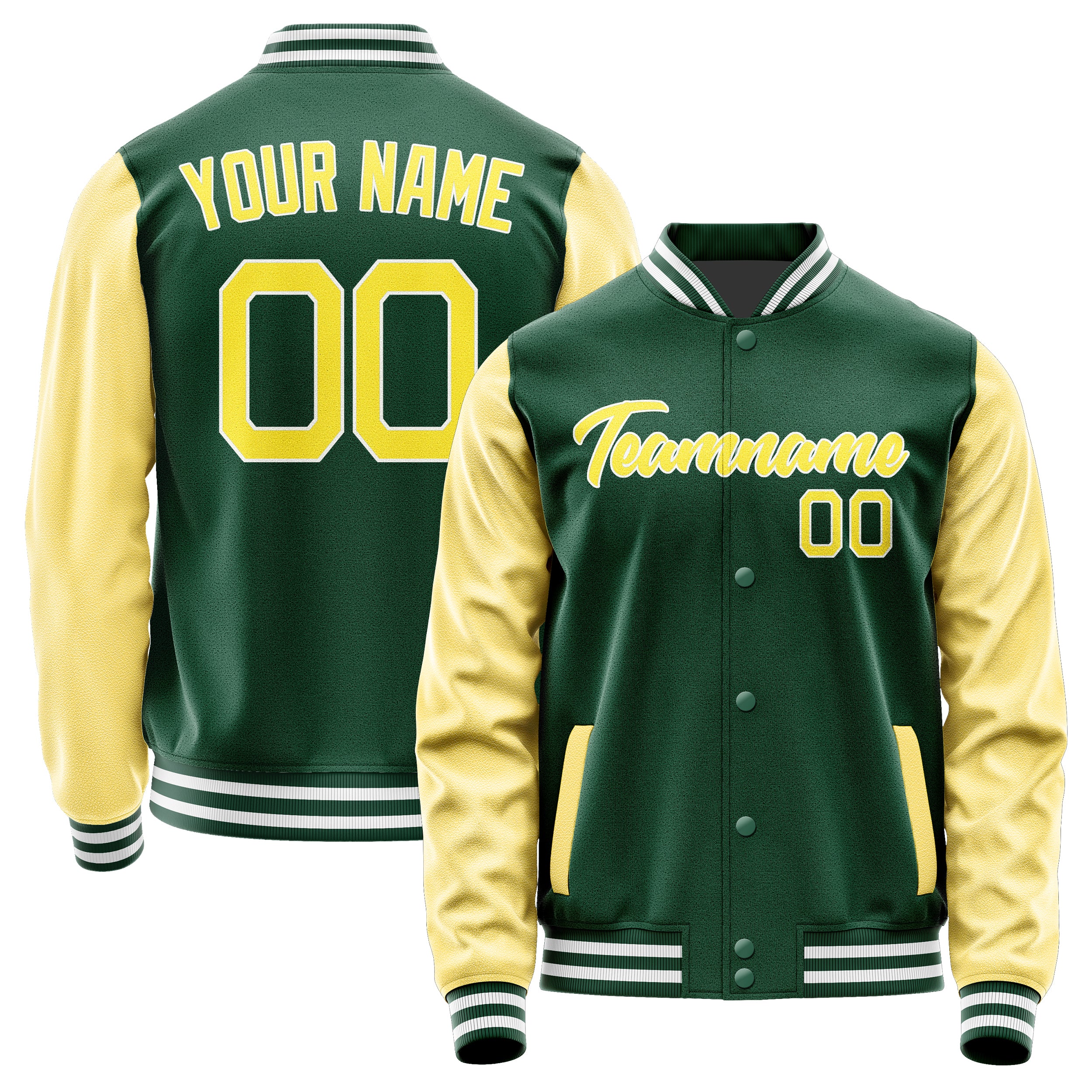 Custom Green Light Yellow Jacket JA0505260518B21826