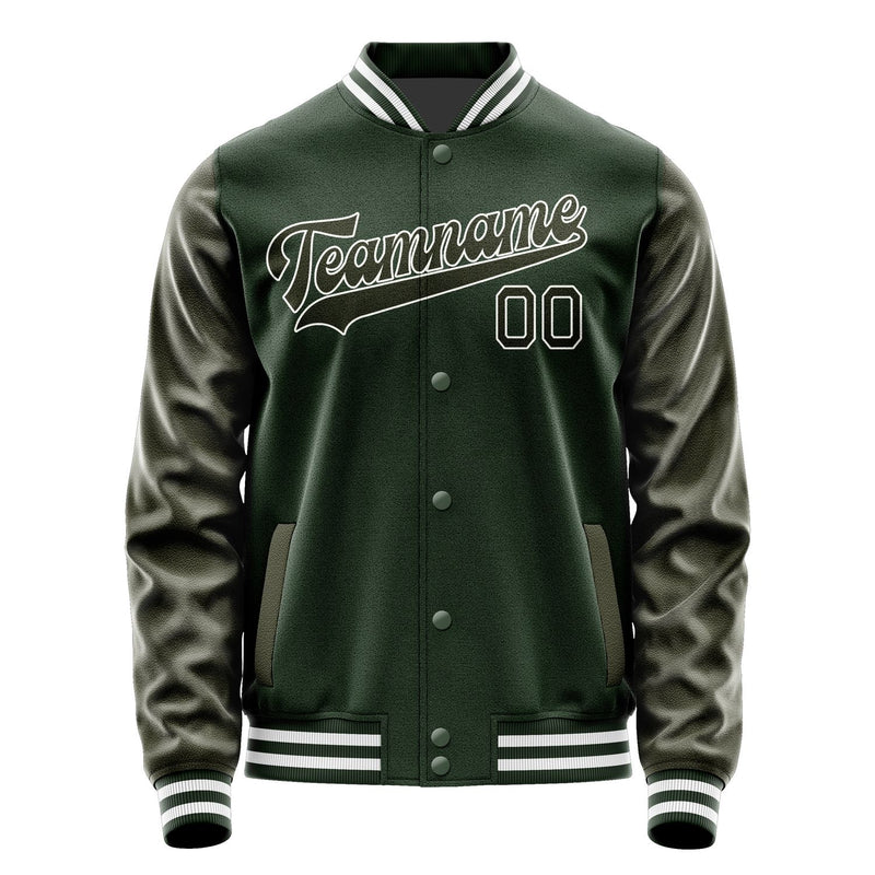 Custom Dark Green Olive Jacket JA0606020618B31802