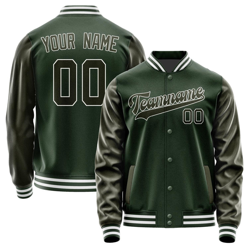 Custom Dark Green Olive Jacket JA0606020618B31802