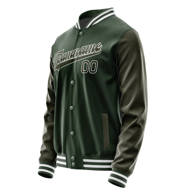 Custom Dark Green Olive Jacket JA0606020618B31802