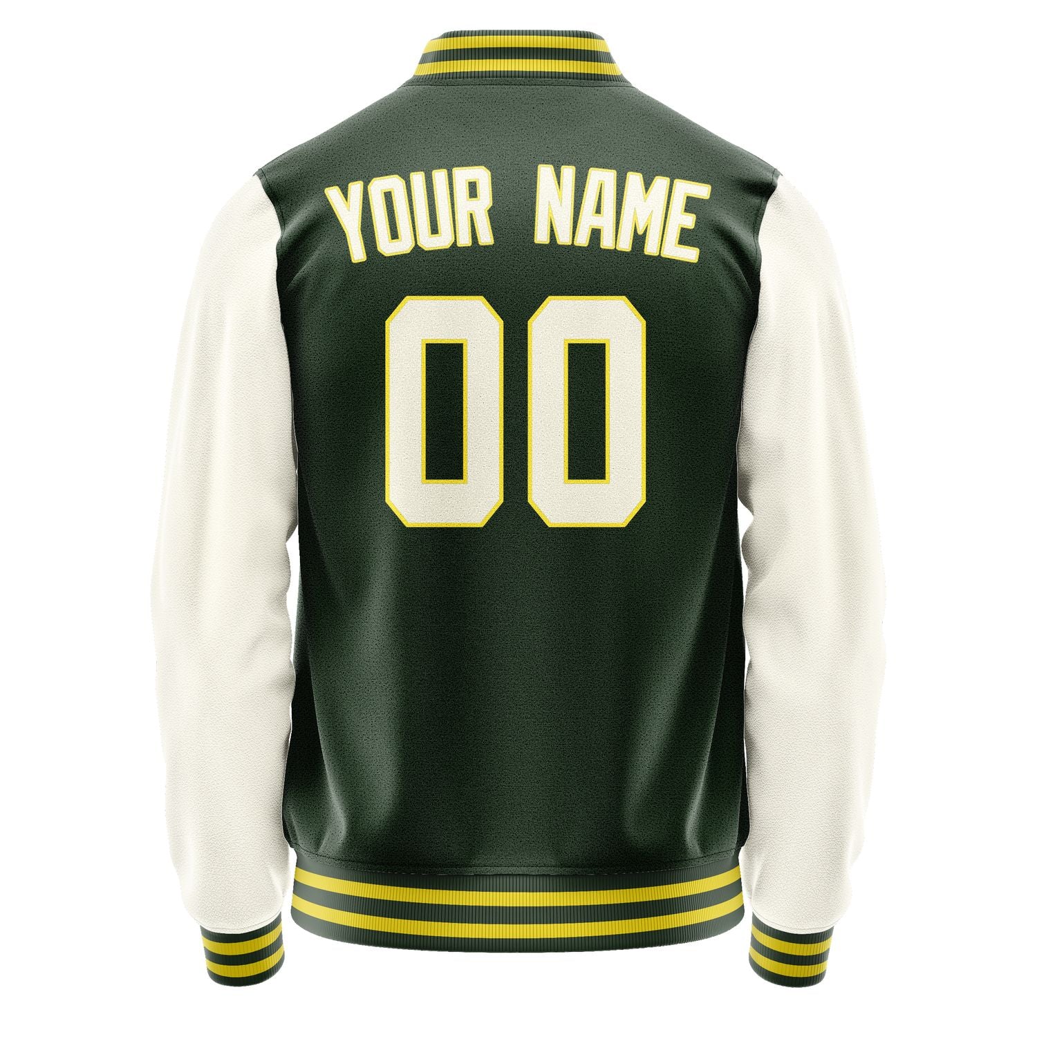 Custom Dark Green Cream Jacket JA0606030626B32603