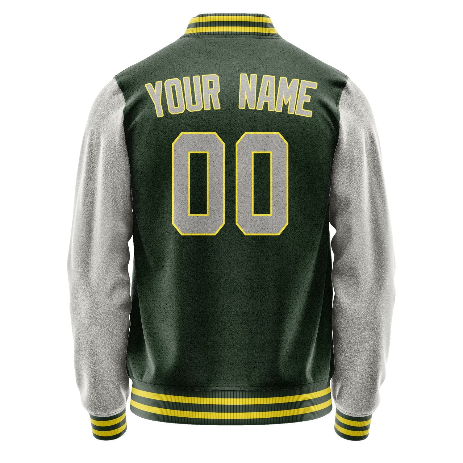 Custom Dark Green Gray Jacket JA0606040626B32604