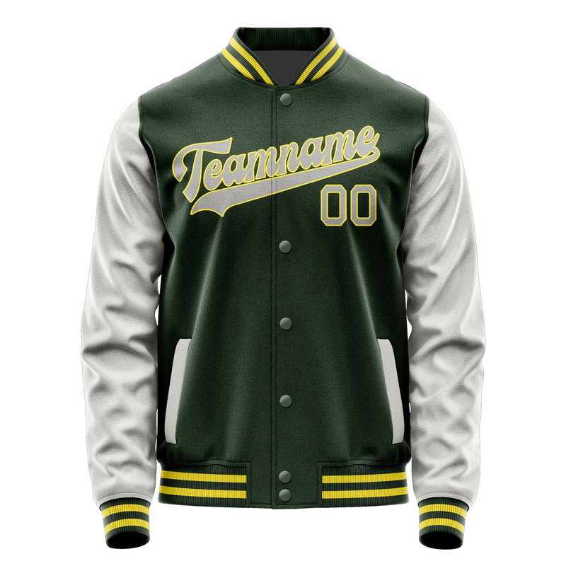 Custom Dark Green Gray Jacket JA0606040626B32604