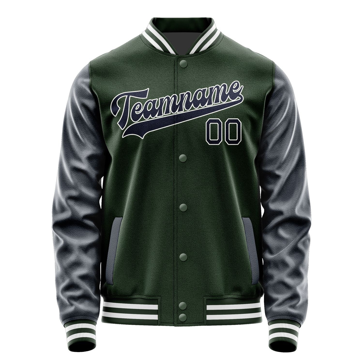 Custom Dark Green Navy Jacket JA0606110618B31811