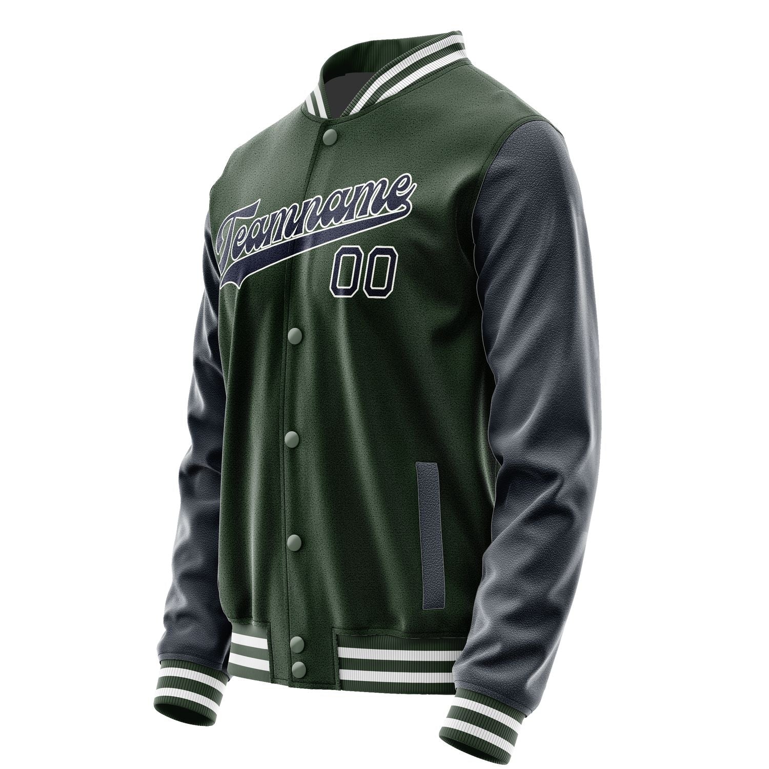 Custom Dark Green Navy Jacket JA0606110618B31811
