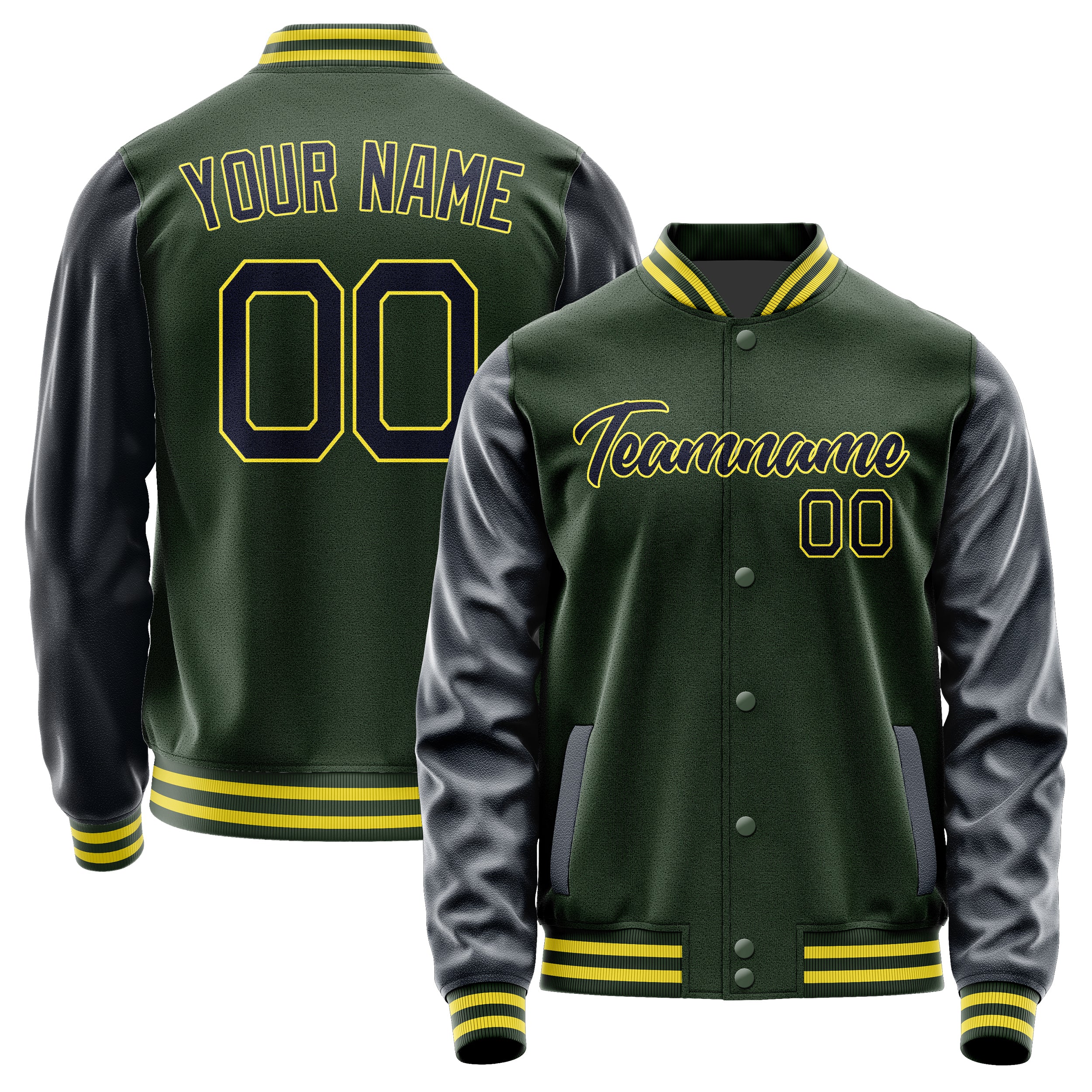 Custom Dark Green Navy Jacket JA0606110626B22611