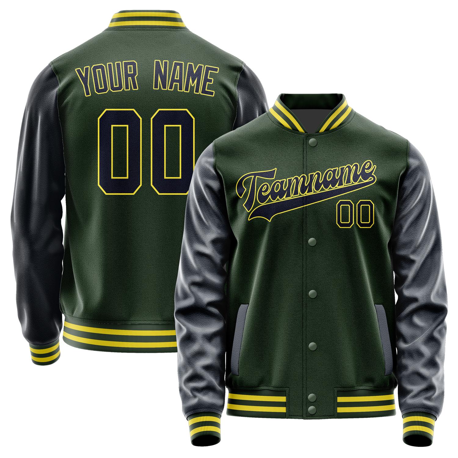 Custom Dark Green Navy Jacket JA0606110626B32611