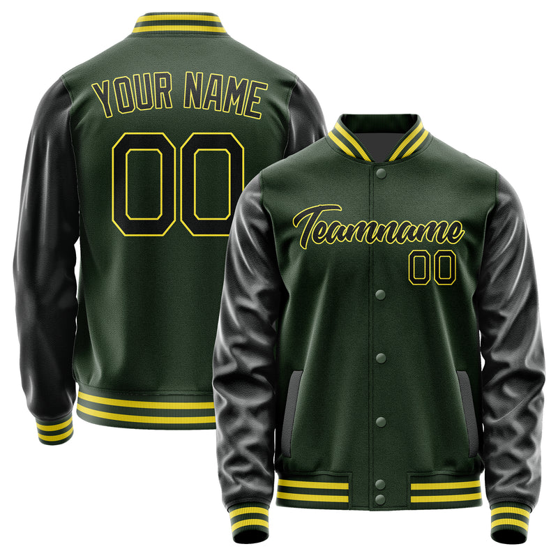 Custom Dark Green Black Jacket JA0606170626B22617