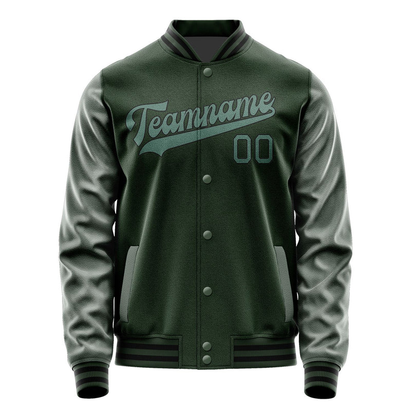 Custom Dark Green Blue Green Jacket JA0606270617B31727