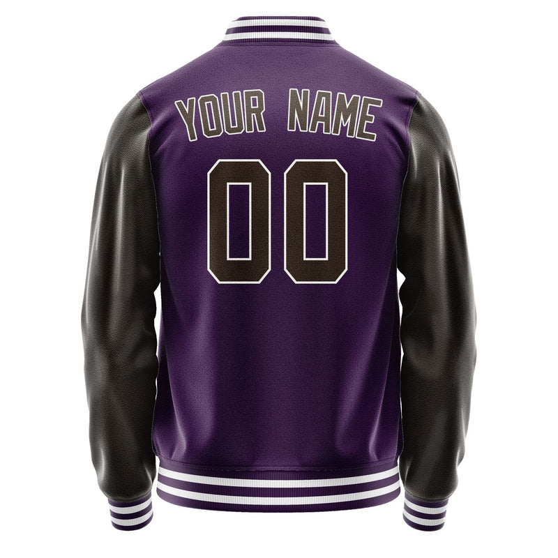 Custom Purple Brown Jacket JA0707010718B31801