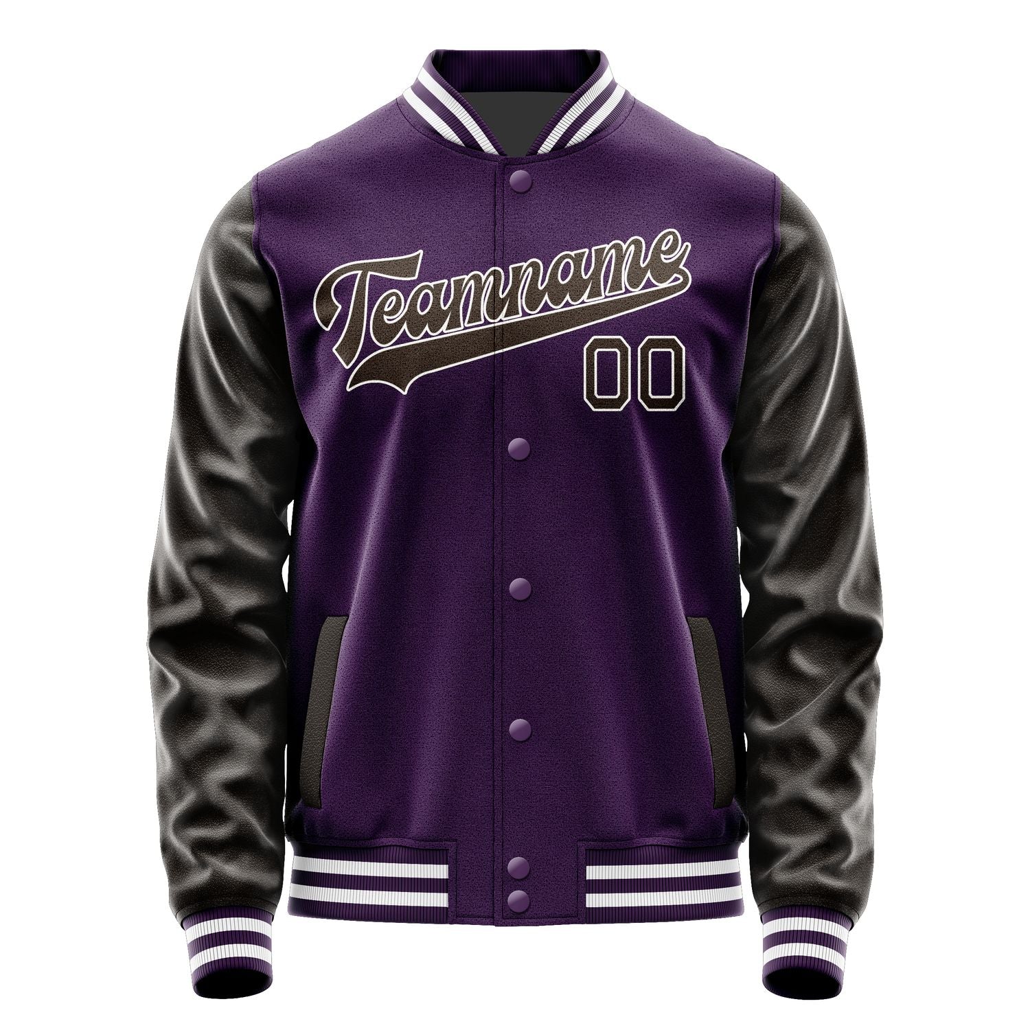 Custom Purple Brown Jacket JA0707010718B31801