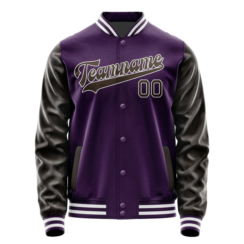 Custom Purple Brown Jacket JA0707010718B31801