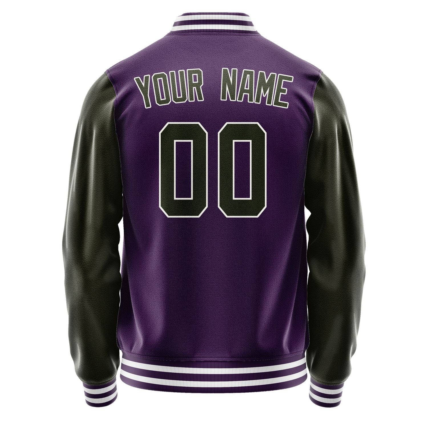 Custom Purple Olive Jacket JA0707020718B31802