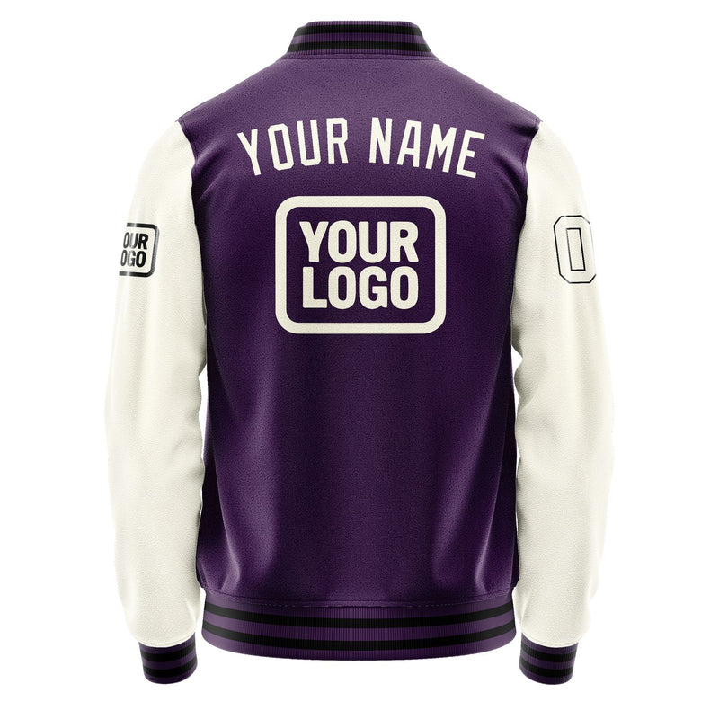 Custom Purple Cream Jacket JA070703071717030317