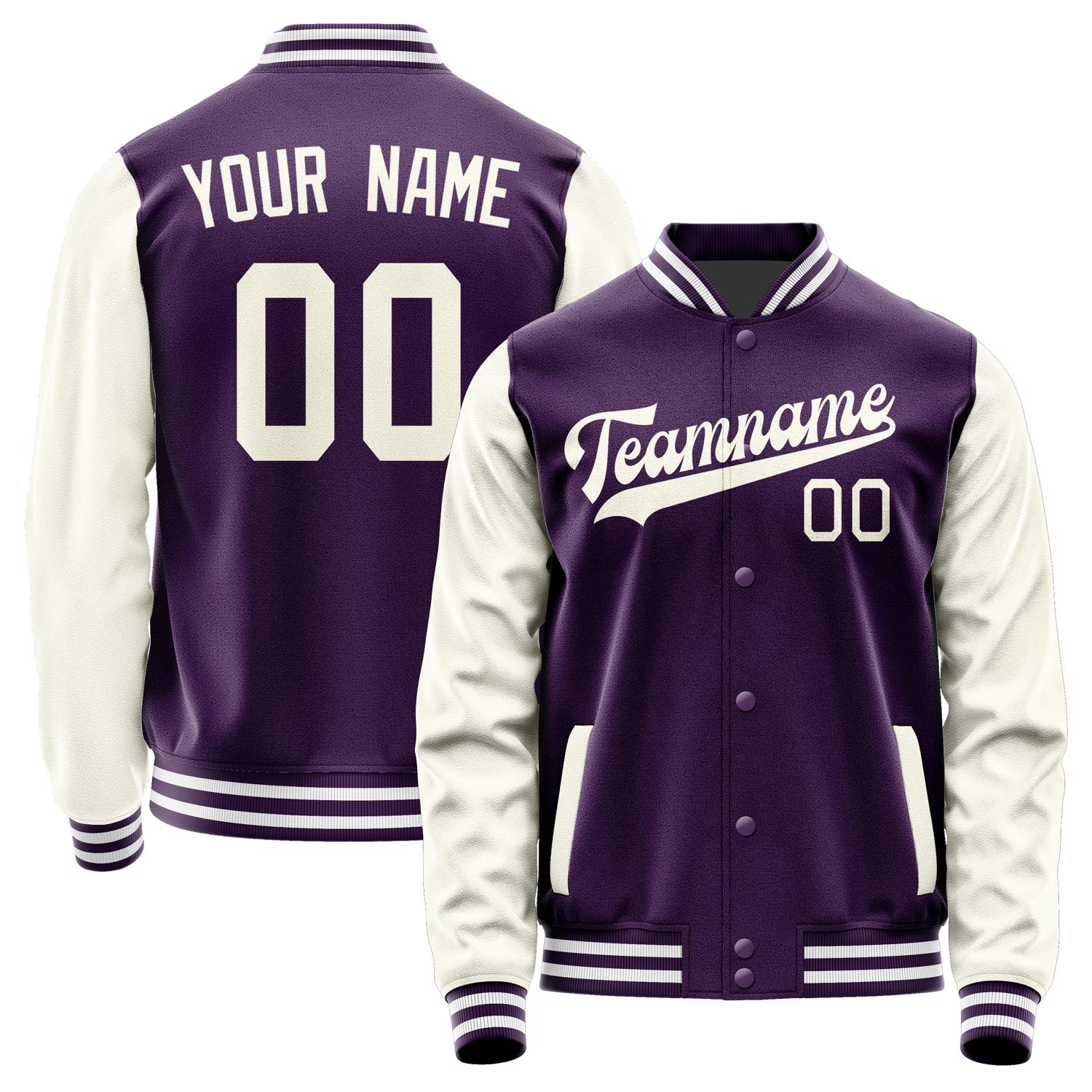 Custom Purple Cream Jacket JA0707030718B31803