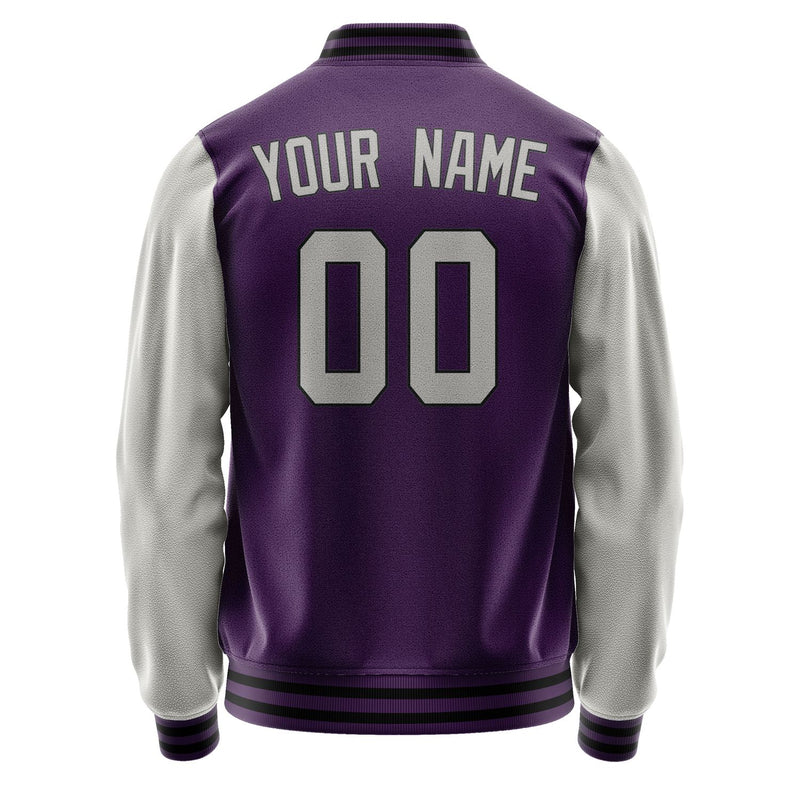 Custom Purple Gray Jacket JA0707040717B31704