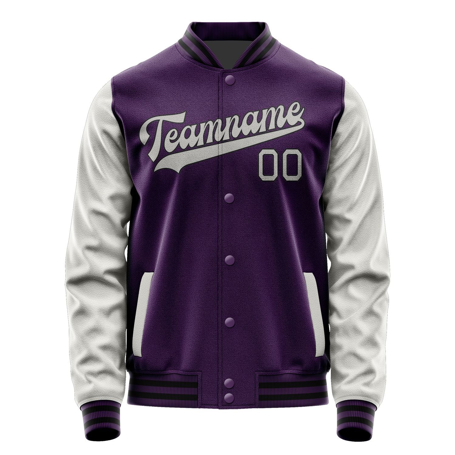 Custom Purple Gray Jacket JA0707040717B31704