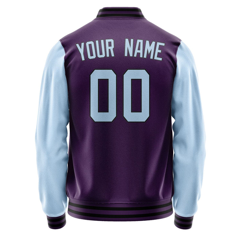 Custom Purple Light Blue Jacket JA0707080717B31708