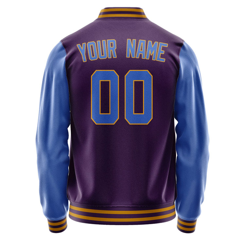 Custom Purple Sky Blue Jacket JA0707090719B31909