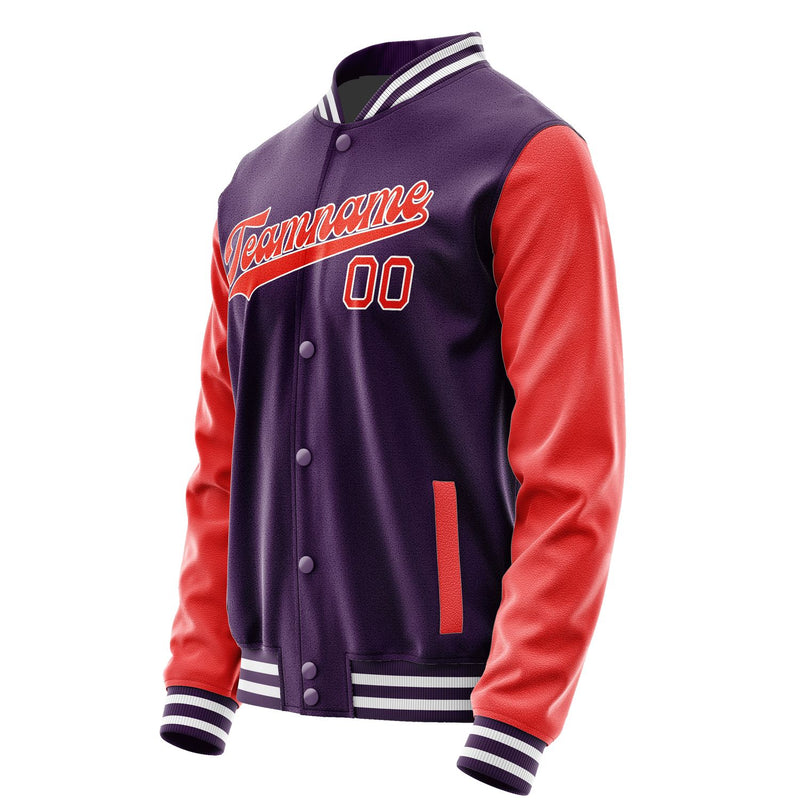 Custom Purple Orange Red Jacket JA0707120718B31812