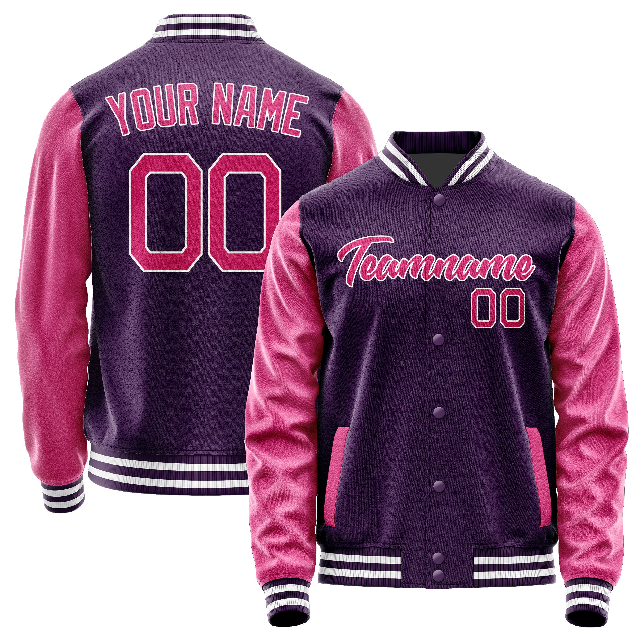 Custom Purple Pink Jacket JA0707130718B21813