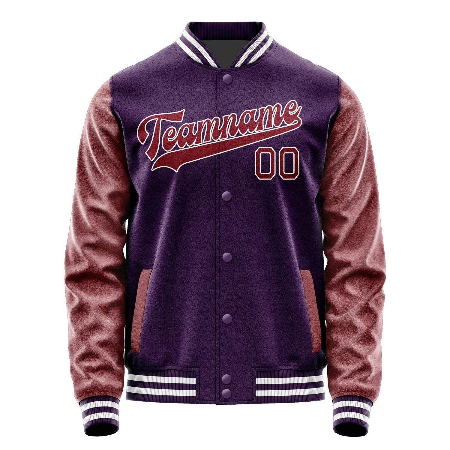Custom Purple Crimson Red Jacket JA0707150718B31815