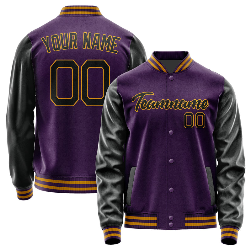Custom Purple Black Jacket JA0707170719B21917