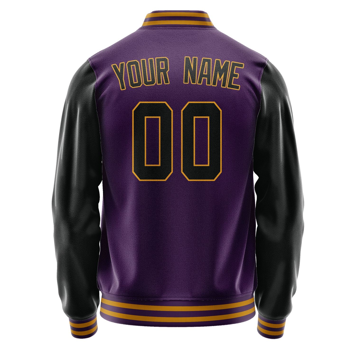 Custom Purple Black Jacket JA0707170719B31917