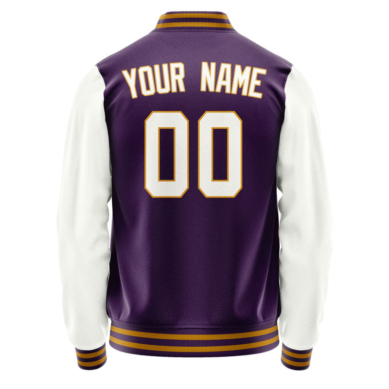 Custom Purple White Jacket JA0707180719B31918