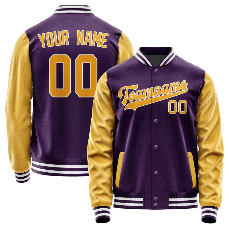 Custom Purple Yellow Jacket JA0707190718B31819