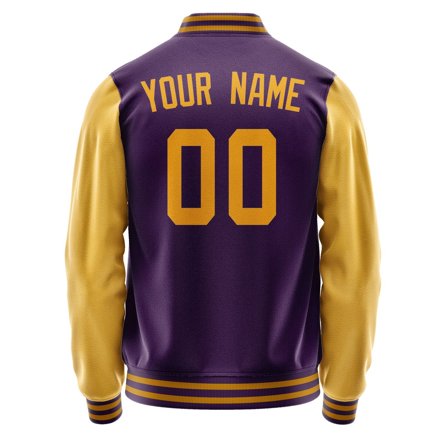 Custom Purple Yellow Jacket JA0707190719B31919