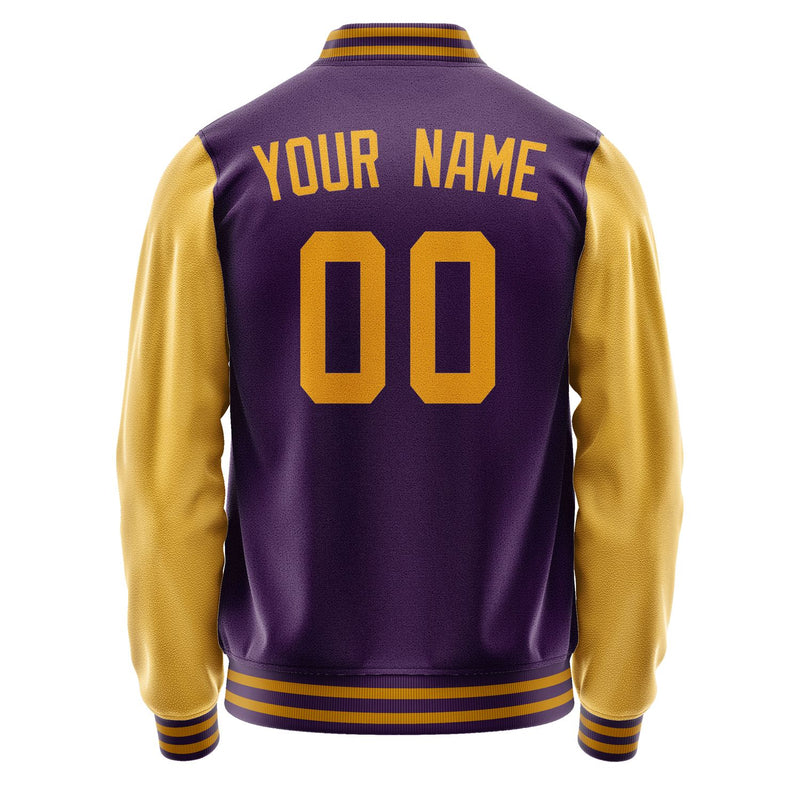 Custom Purple Yellow Jacket JA0707190719B31919