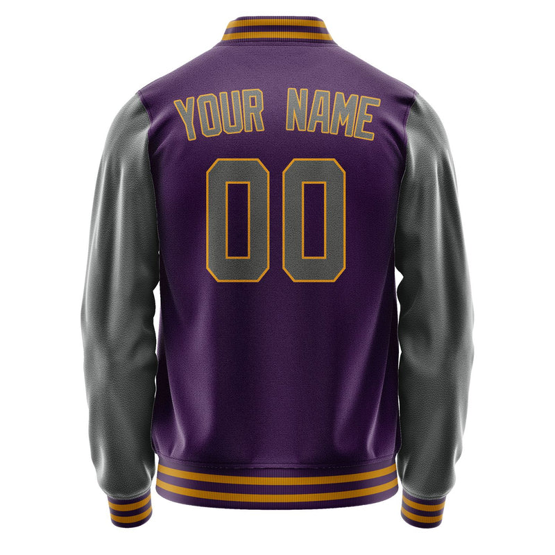 Custom Purple Dark Grey Jacket JA0707200719B31920