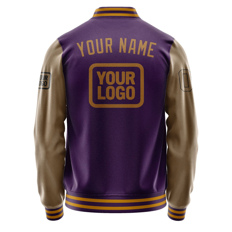 Custom Purple Khaki Jacket JA070722071917222217