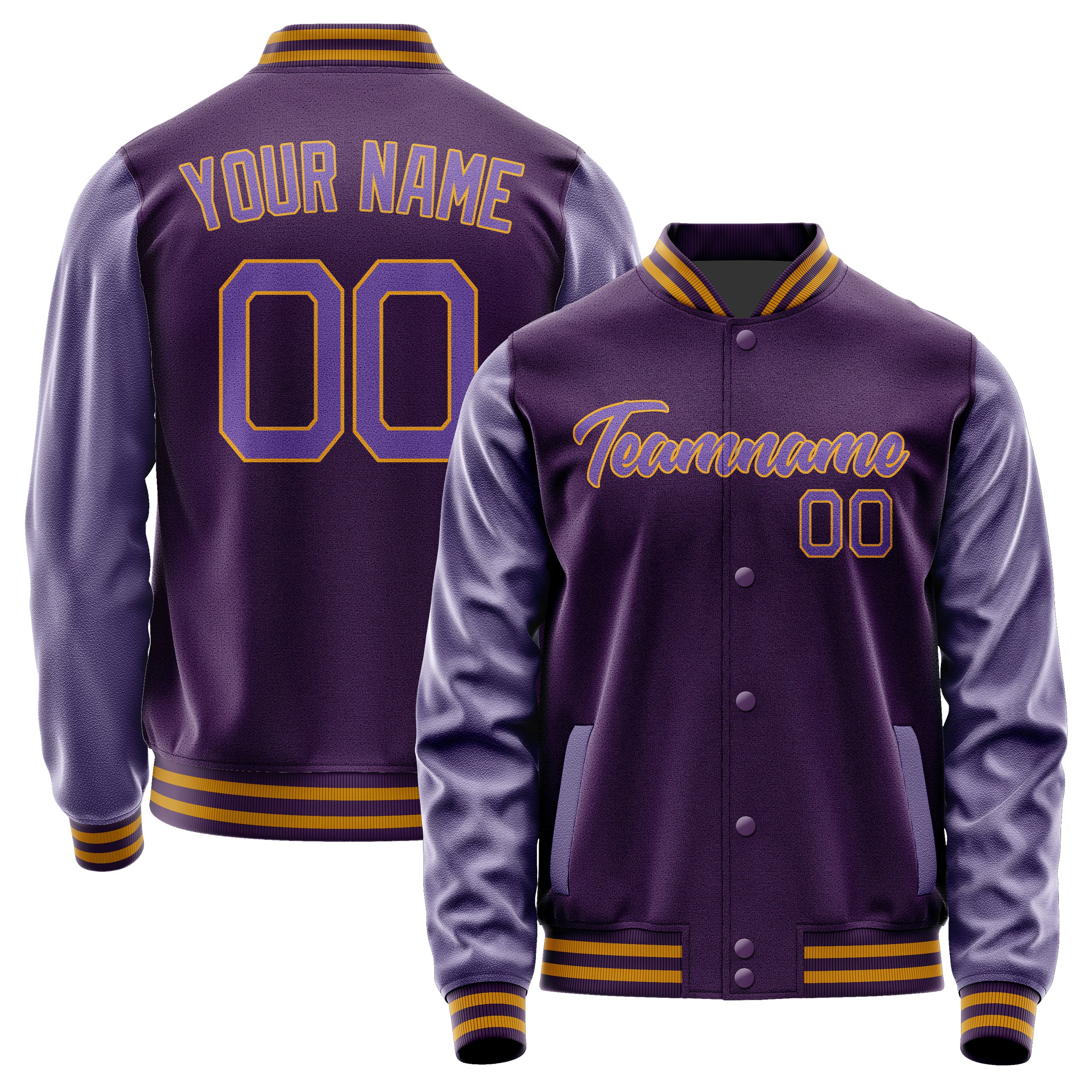 Custom Purple Light Purple Jacket JA0707230719B21923