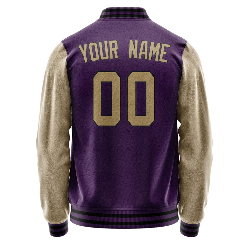 Custom Purple Light Khaki Jacket JA0707250717B31725