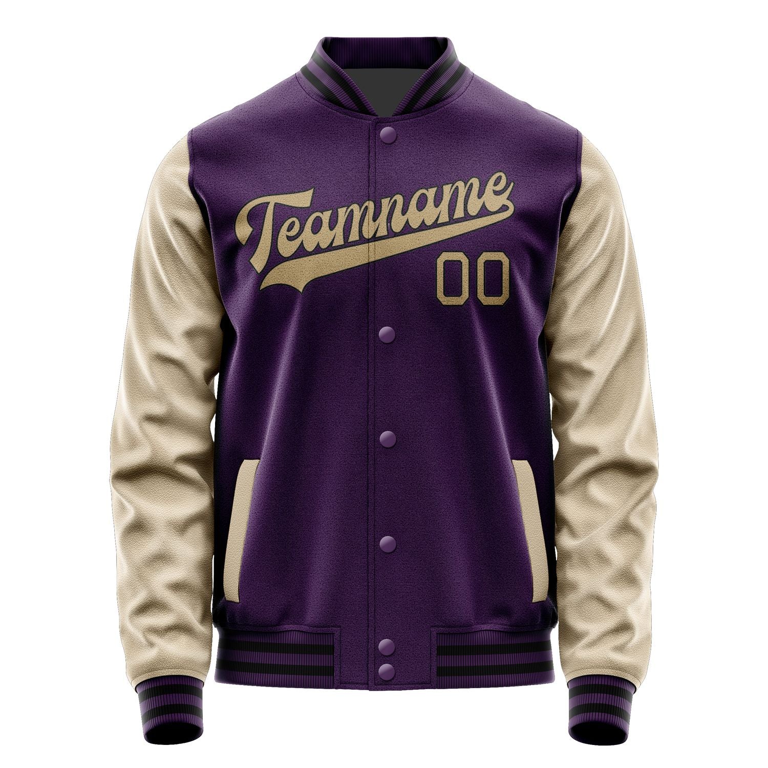 Custom Purple Light Khaki Jacket JA0707250717B31725