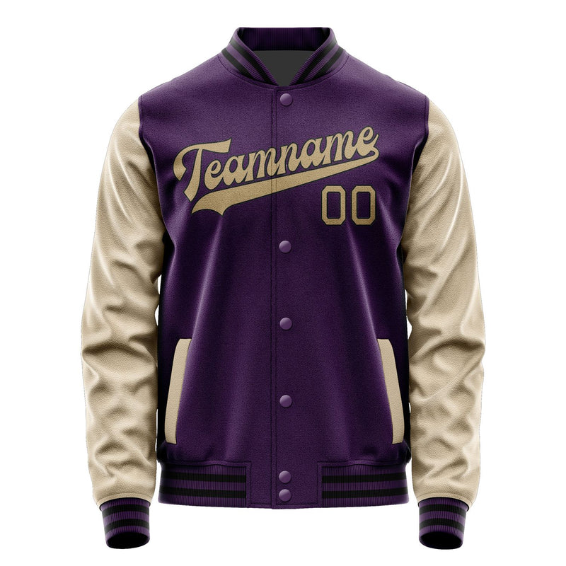Custom Purple Light Khaki Jacket JA0707250717B31725