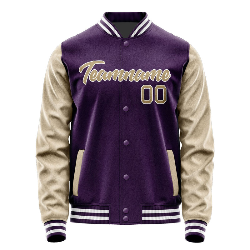 Custom Purple Light Khaki Jacket JA0707250717B21725
