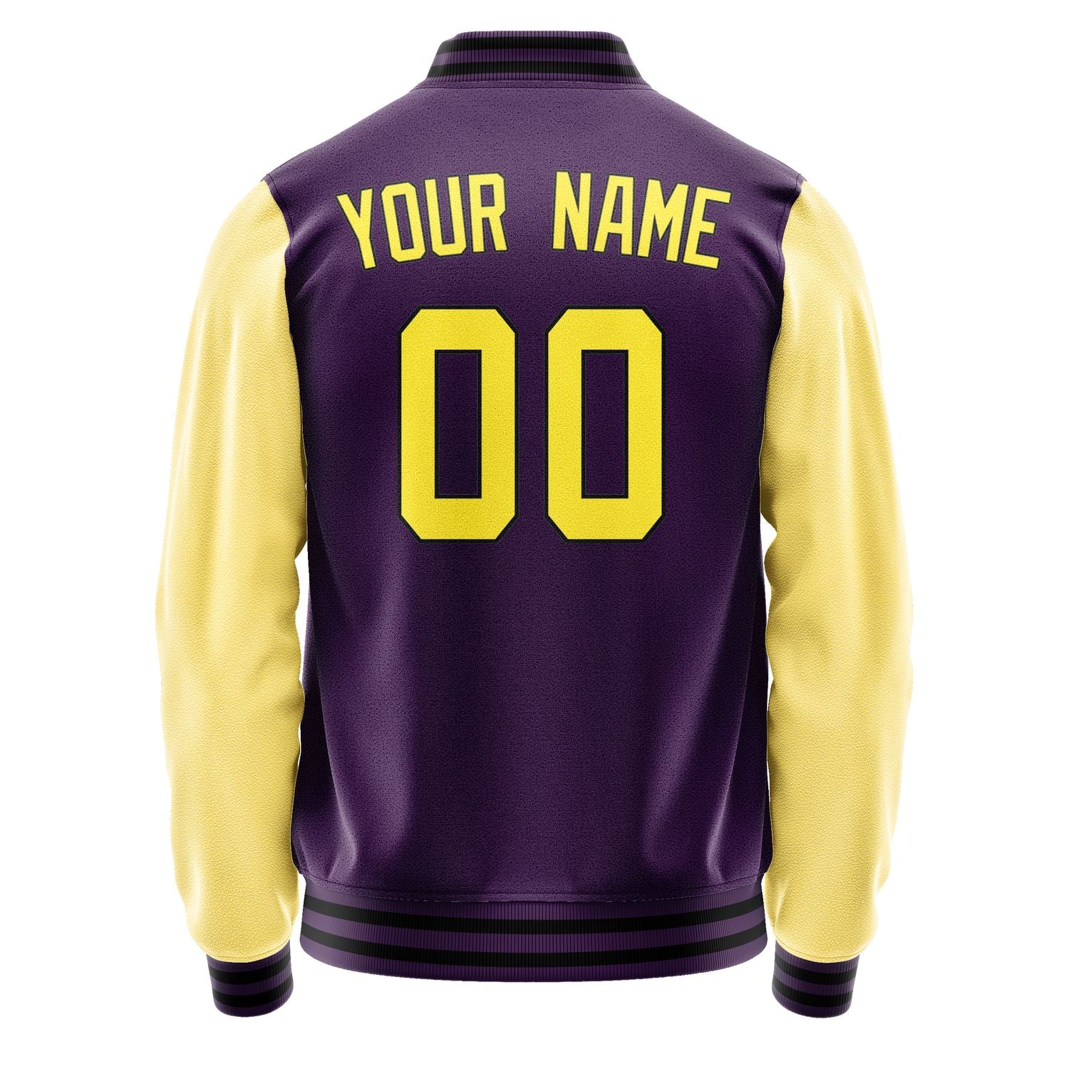 Custom Purple Light Yellow Jacket JA0707260717B31726