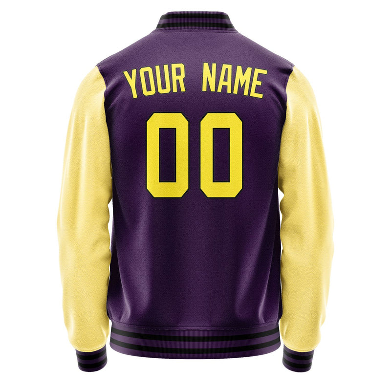 Custom Purple Light Yellow Jacket JA0707260717B31726