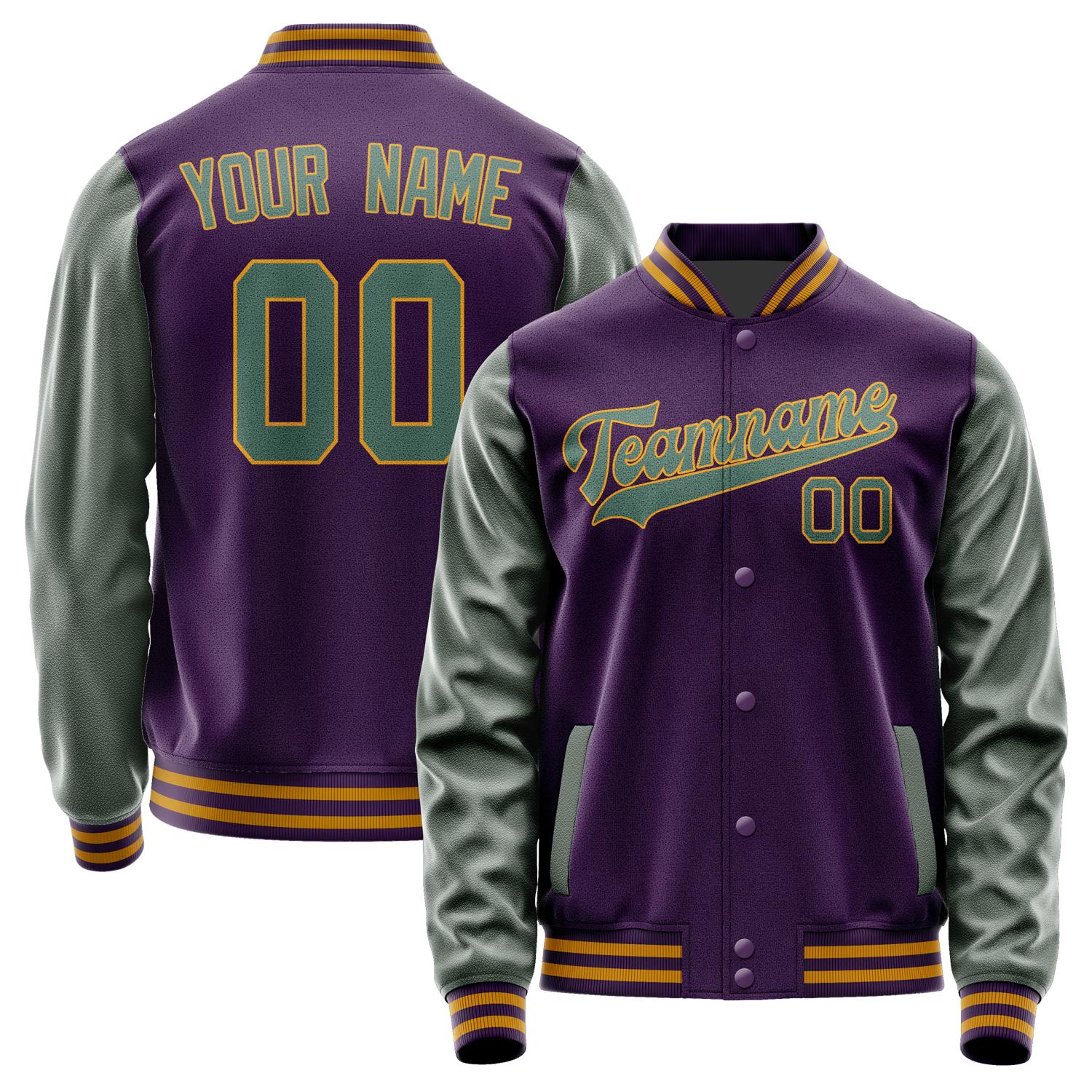 Custom Purple Blue Green Jacket JA0707270719B31927