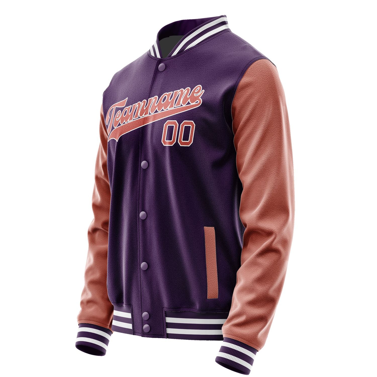 Custom Purple Copper Rose Jacket JA0707290718B31829