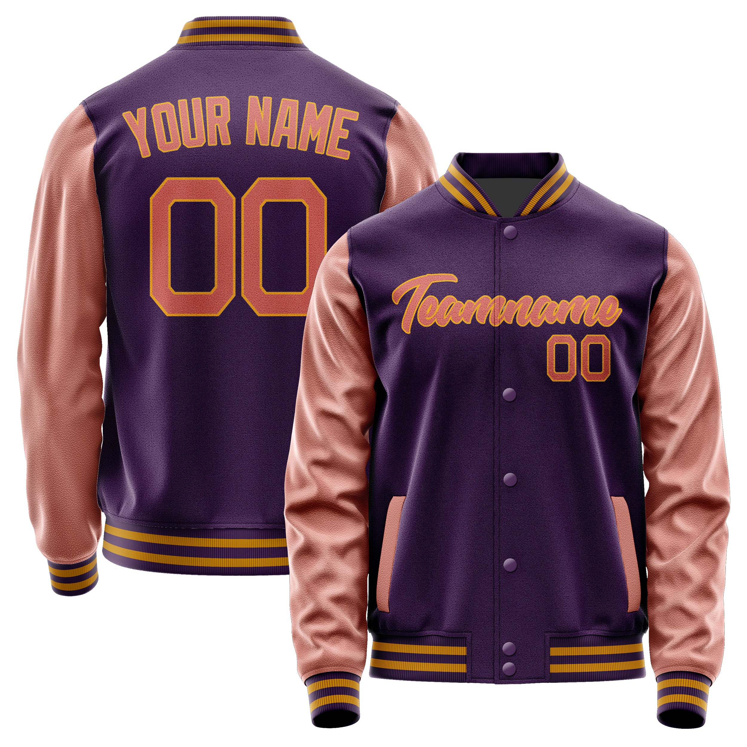 Custom Purple Copper Rose Jacket JA0707290719B21929