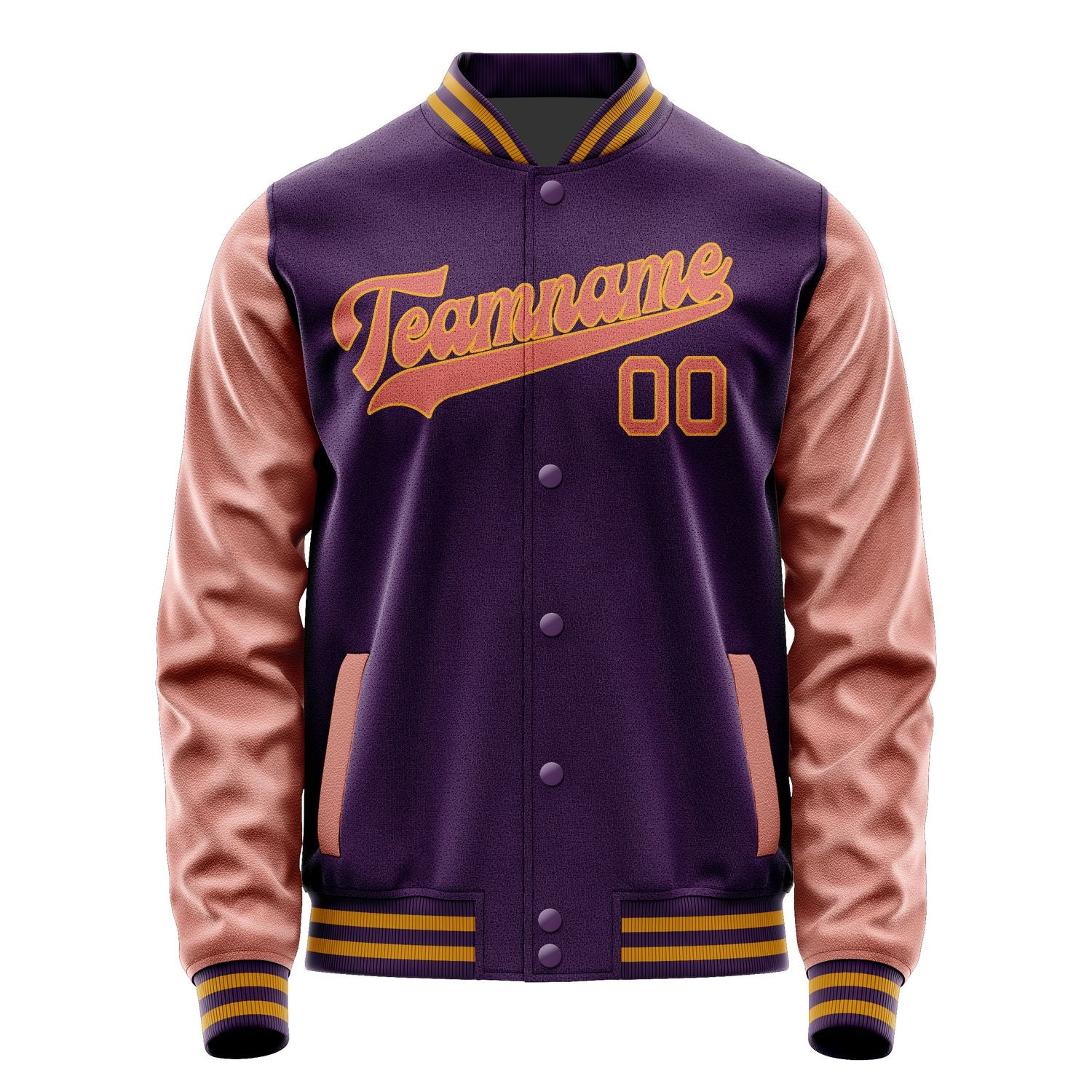 Custom Purple Copper Rose Jacket JA0707290719B31929