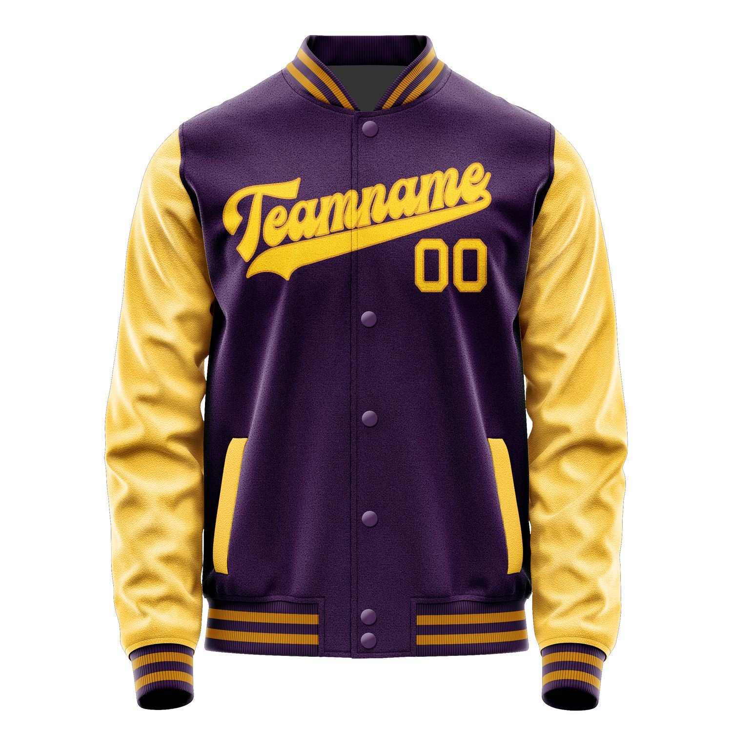 Custom Purple Gold Jacket JA0707300719B31930