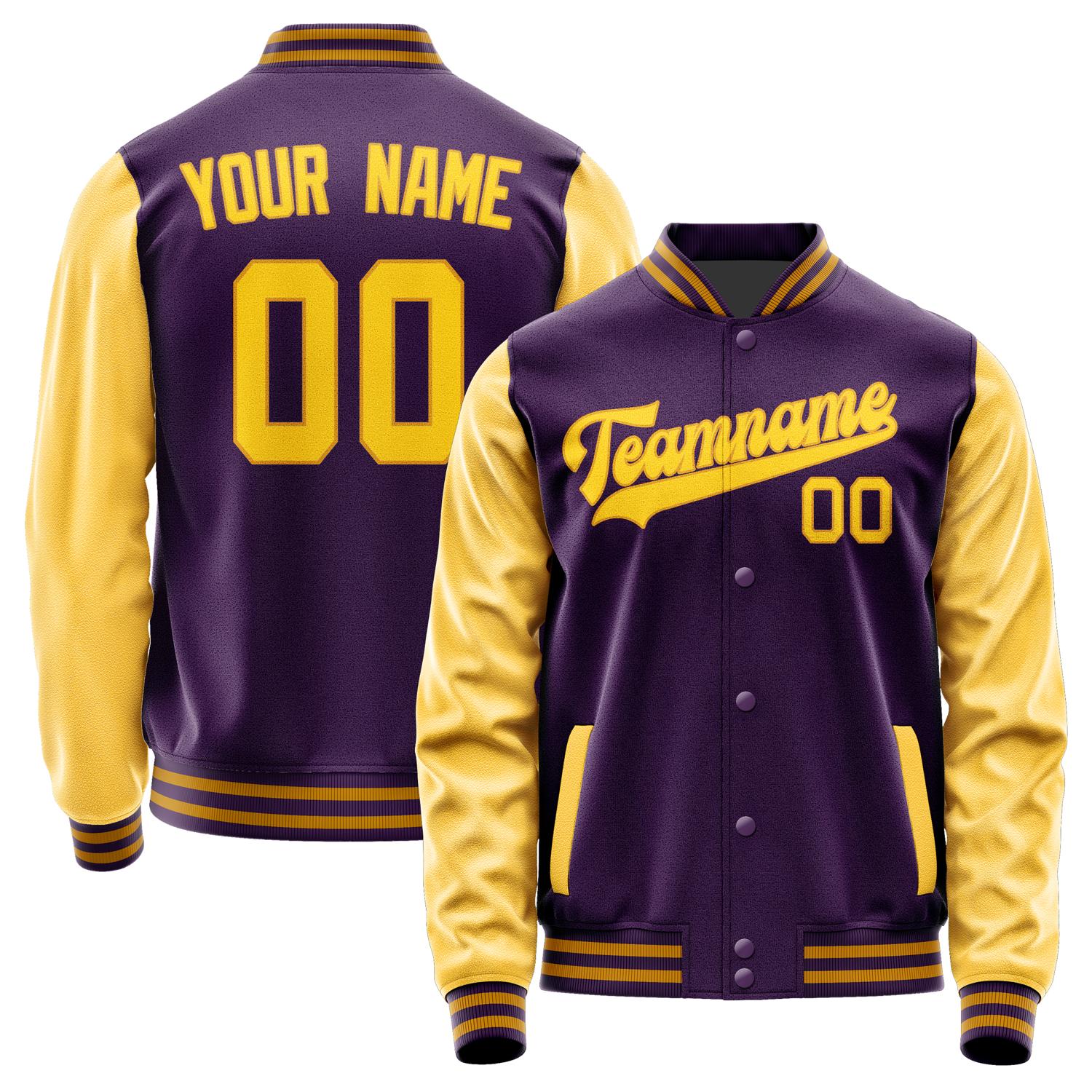 Custom Purple Gold Jacket JA0707300719B31930