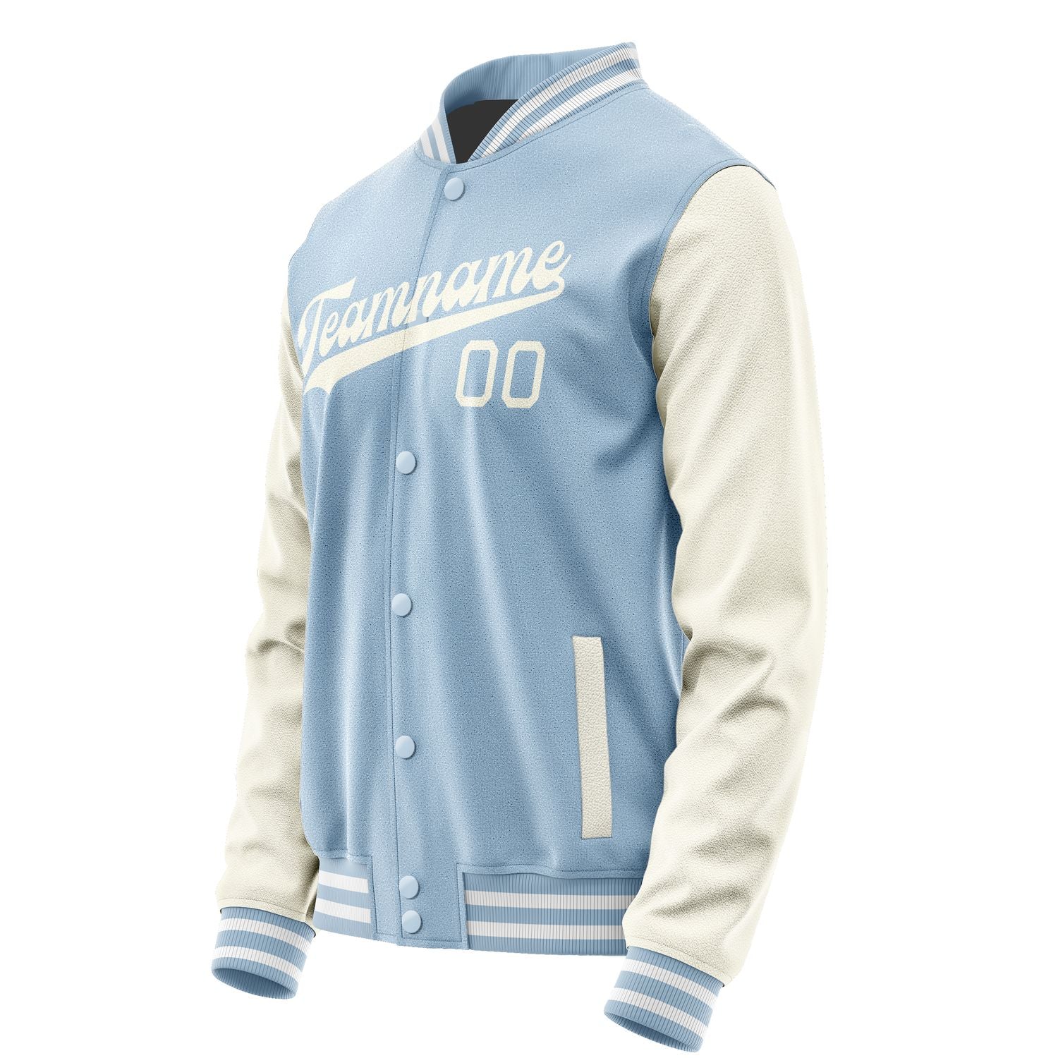 Custom Light Blue Cream Jacket JA0808030818B31803