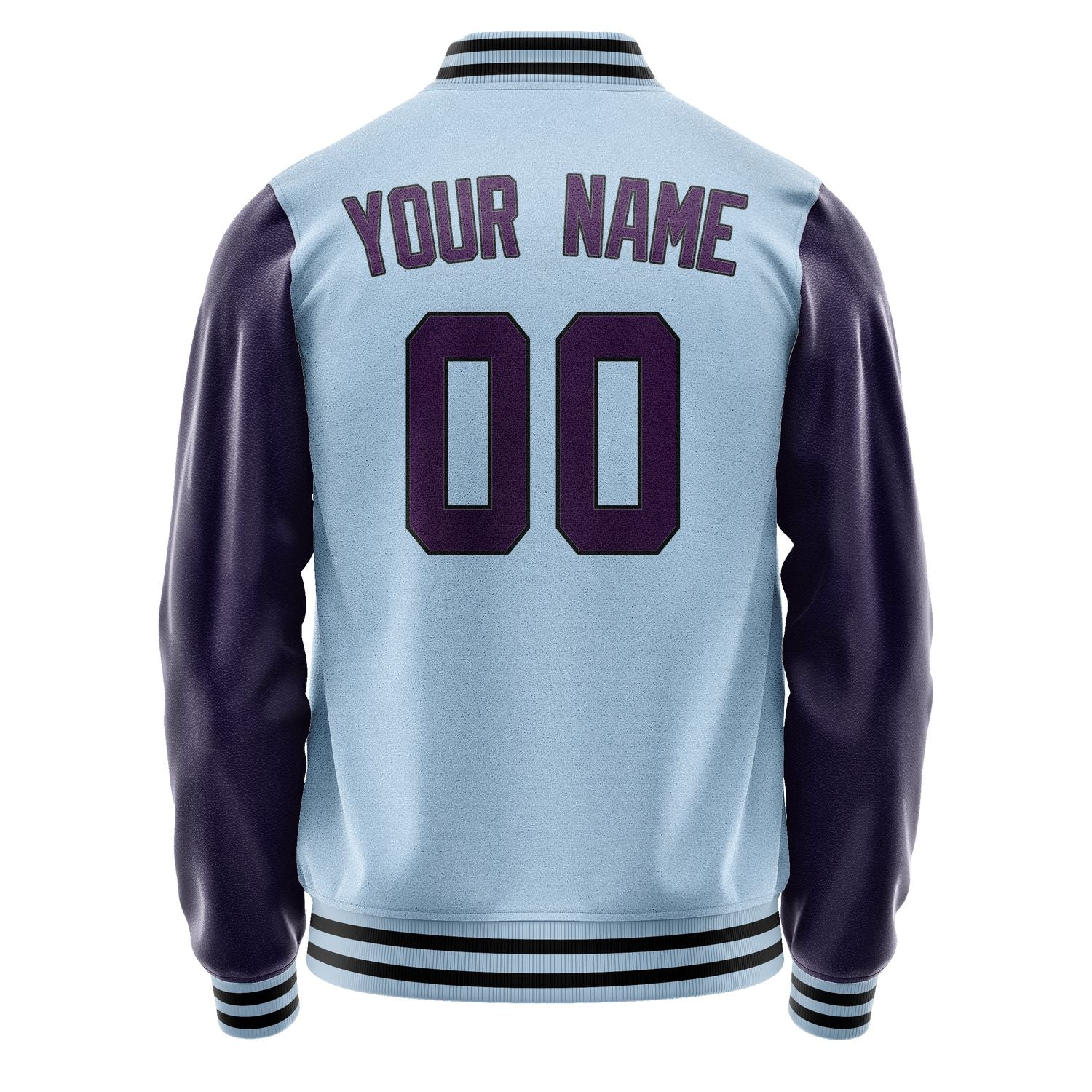 Custom Light Blue Purple Jacket JA0808070817B31707